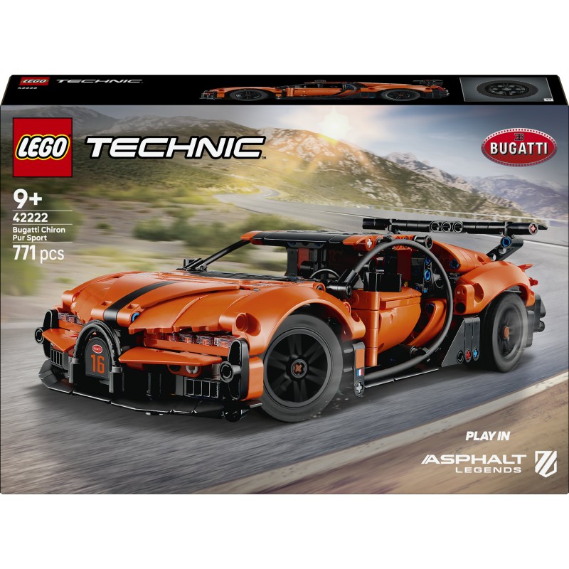 LEGO 42222 Technic Hyper Car Bugatti Chiron Pur Sport