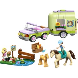 LEGO 42695 Friends Rimorchio per cavallo e puledro