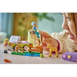 LEGO 42695 Friends Rimorchio per cavallo e puledro