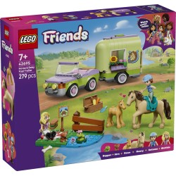 LEGO 42695 Friends Rimorchio per cavallo e puledro