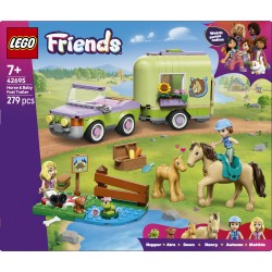 LEGO 42695 Friends Rimorchio per cavallo e puledro