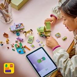 LEGO 42695 Friends Rimorchio per cavallo e puledro