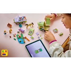 LEGO 42695 Friends Rimorchio per cavallo e puledro