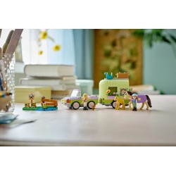 LEGO 42695 Friends Rimorchio per cavallo e puledro