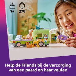 LEGO 42695 Friends Rimorchio per cavallo e puledro