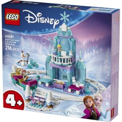 LEGO 43281 Disney Princess Castello di ghiaccio di Elsa e avventura sulla neve