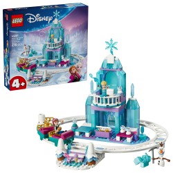 LEGO 43281 Disney Princess Castello di ghiaccio di Elsa e avventura sulla neve