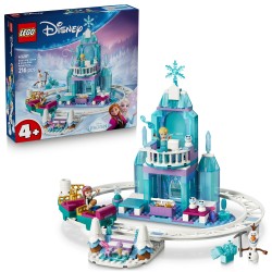 LEGO 43281 Disney Princess Castello di ghiaccio di Elsa e avventura sulla neve