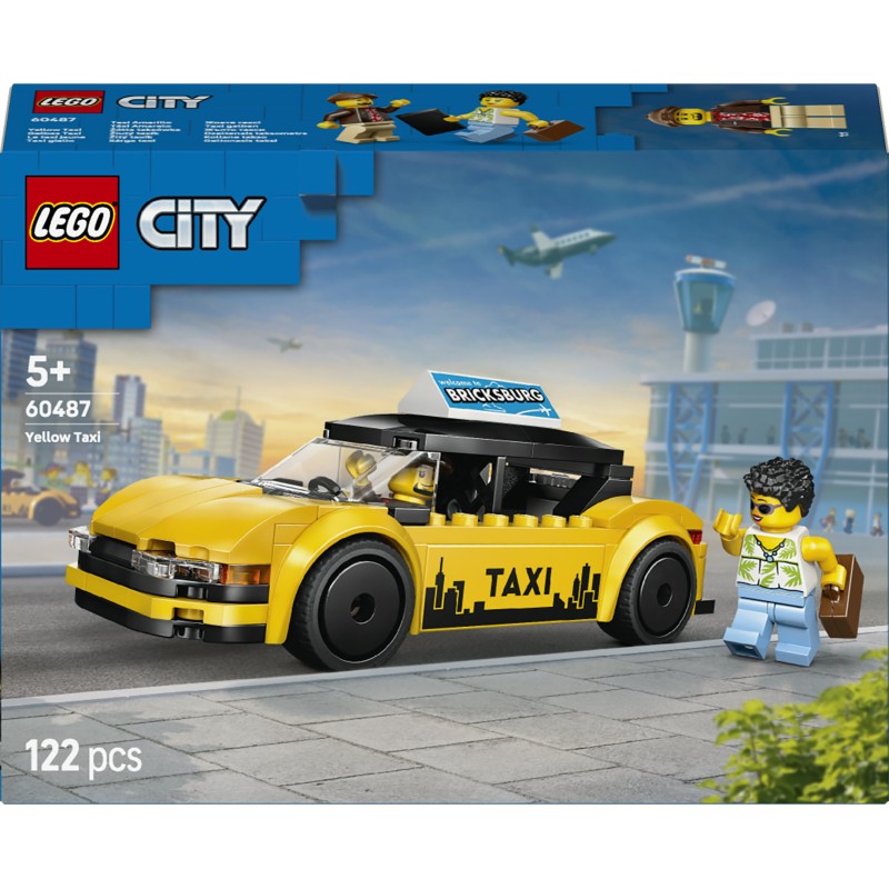 LEGO 60487 City Taxi giallo
