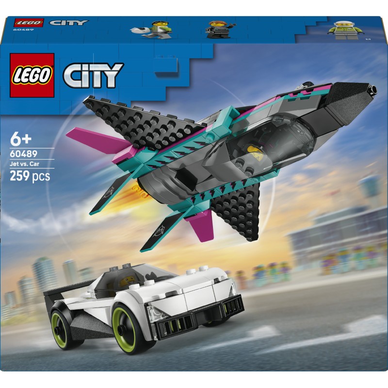 LEGO 60489 City Jet contro Auto sportiva