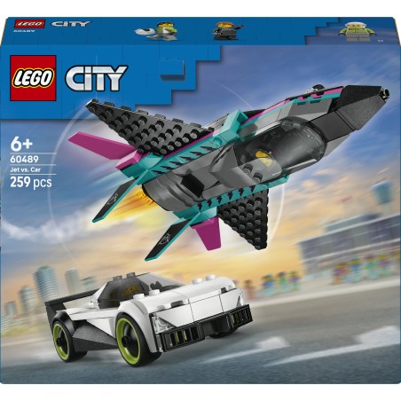 LEGO 60489 City Jet contro Auto sportiva