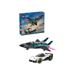 LEGO 60489 City Jet contro Auto sportiva