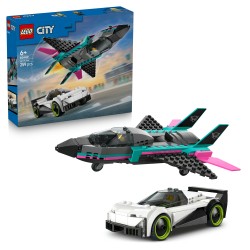 LEGO 60489 City Jet contro Auto sportiva