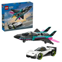LEGO 60489 City Jet contro Auto sportiva