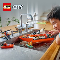 LEGO 60504 City Motoscafo di soccorso ed elicottero della Guardia Costiera