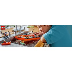 LEGO 60504 City Motoscafo di soccorso ed elicottero della Guardia Costiera