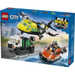 LEGO 60505 City Remix aereo, camion di servizio e hovercraft