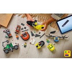 LEGO 60505 City Remix aereo, camion di servizio e hovercraft