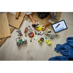 LEGO 60505 City Remix aereo, camion di servizio e hovercraft