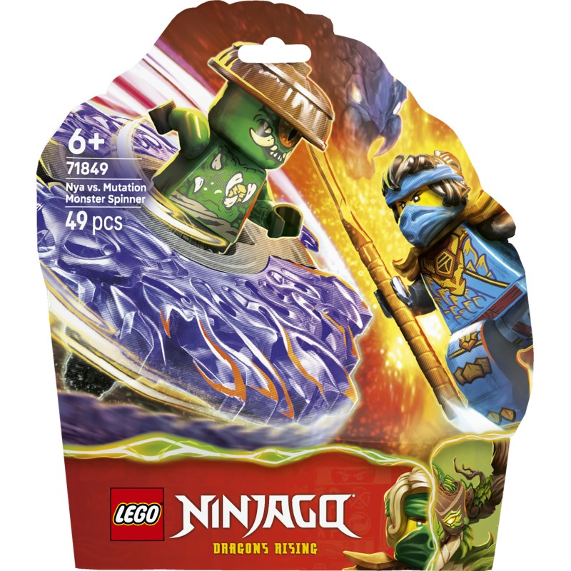 LEGO 71849 NINJAGO Nya contro Spinner Mostro della Mutazione