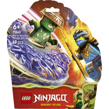 LEGO 71849 NINJAGO Nya contro Spinner Mostro della Mutazione