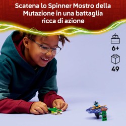 LEGO 71849 NINJAGO Nya contro Spinner Mostro della Mutazione