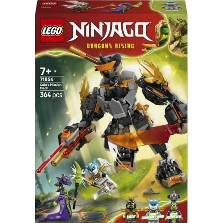 LEGO 71854 NINJAGO Mech della missione di Cole e drago Zane