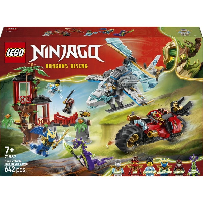 LEGO 71857 NINJAGO Battaglia alla casa sull’albero con veicolo Ninja