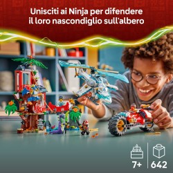 LEGO 71857 NINJAGO Battaglia alla casa sull’albero con veicolo Ninja