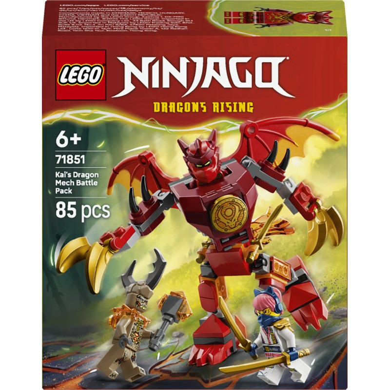 LEGO 71851 NINJAGO Battle Pack Mech Drago di Kai