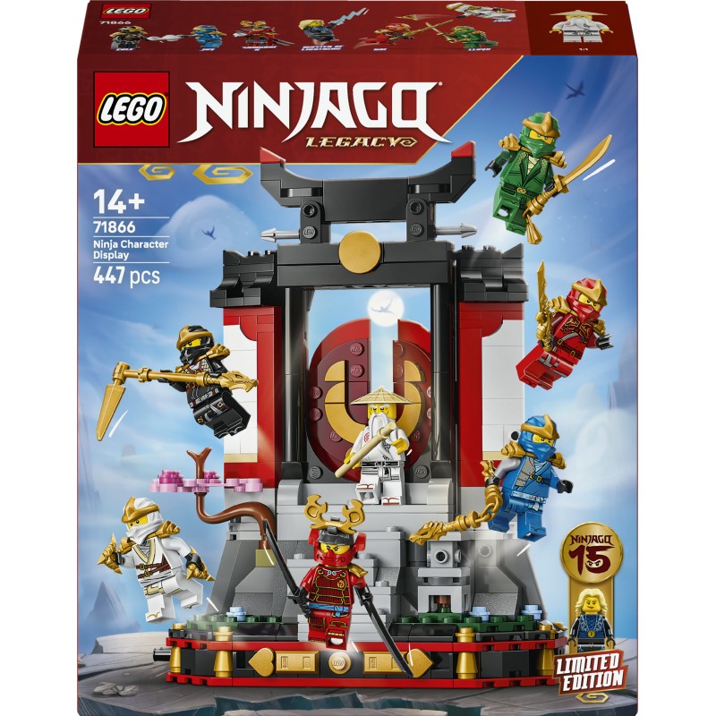 LEGO 71866 NINJAGO Display personaggi Ninja – 15° anniversario