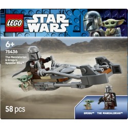 LEGO 75436 Star Wars Speeder Bike™ del Mandaloriano e di Grogu
