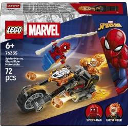 LEGO 76335 Marvel Spider-Man vs. Ghost Rider in motocicletta