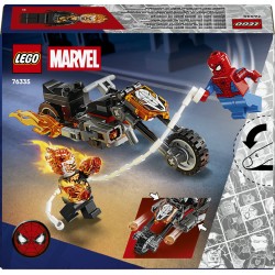 LEGO 76335 Marvel Spider-Man vs. Ghost Rider in motocicletta