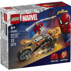 LEGO 76335 Marvel Spider-Man vs. Ghost Rider in motocicletta