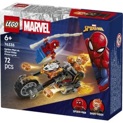 LEGO 76335 Marvel Spider-Man vs. Ghost Rider in motocicletta