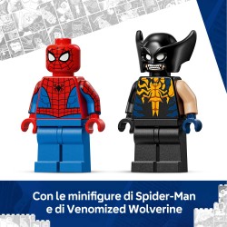 LEGO 76336 Marvel Auto di Spider-Man vs. Venomized Wolverine