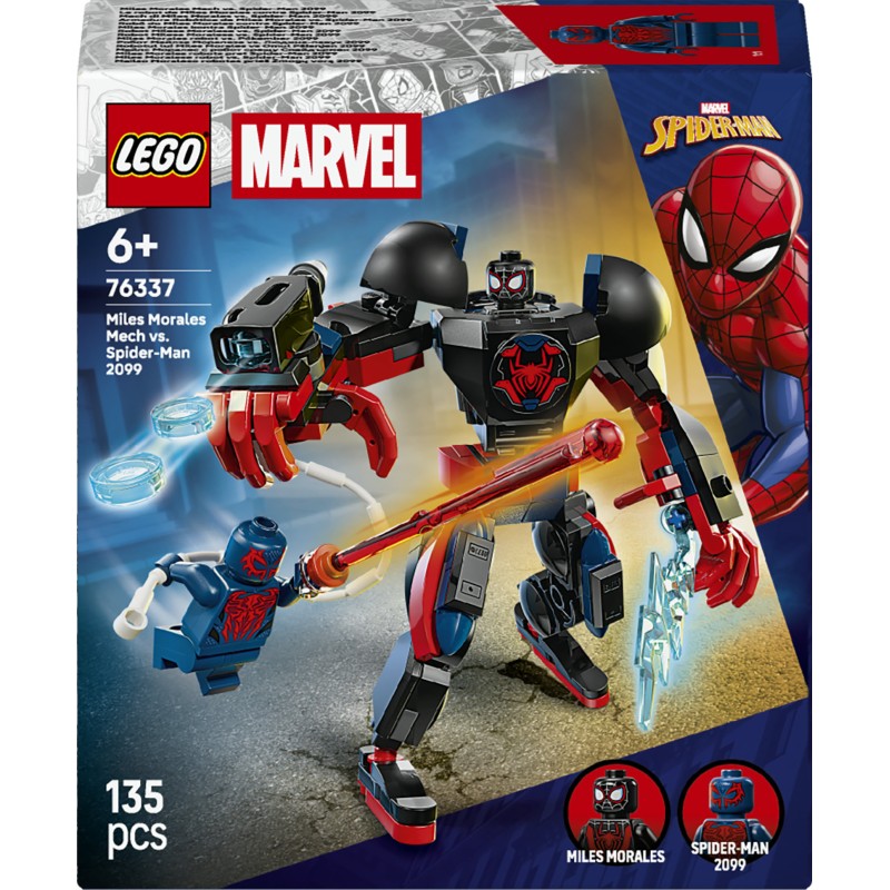 LEGO 76337 Marvel Mech di Miles Morales vs. Spider-Man 2099
