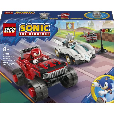 LEGO 77118 Sonic the Hedgehog Auto di Silver vs. Monster Truck di Knuckles