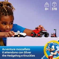 LEGO 77118 Sonic the Hedgehog Auto di Silver vs. Monster Truck di Knuckles