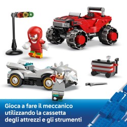 LEGO 77118 Sonic the Hedgehog Auto di Silver vs. Monster Truck di Knuckles