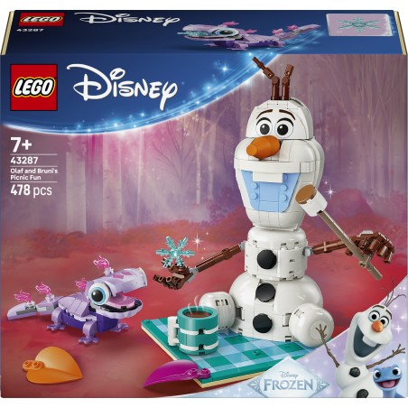 LEGO 43287 Disney Princess Il divertente picnic di Olaf e Bruni