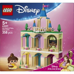LEGO 43291 Disney Princess Mini-Belle e Mini-Tiana con Castello