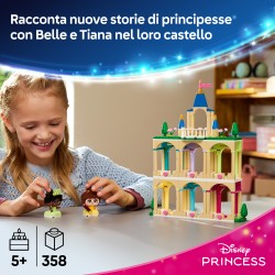 LEGO 43291 Disney Princess Mini-Belle e Mini-Tiana con Castello