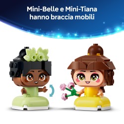 LEGO 43291 Disney Princess Mini-Belle e Mini-Tiana con Castello