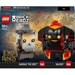 LEGO 40631 Brickheadz The Lord Of The Rings - Gandalf il grigio + Balrog