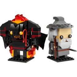 LEGO 40631 Brickheadz The Lord Of The Rings - Gandalf il grigio + Balrog