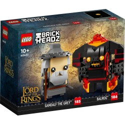 LEGO 40631 Brickheadz The Lord Of The Rings - Gandalf il grigio + Balrog