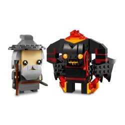 LEGO 40631 Brickheadz The Lord Of The Rings - Gandalf il grigio + Balrog