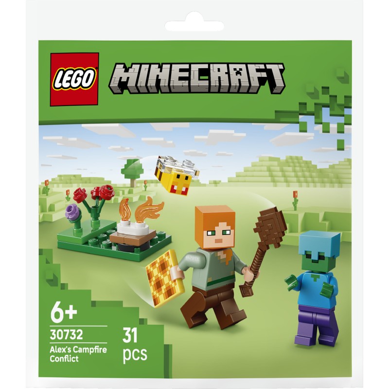 LEGO 30732 Polybag Minecraft Conflitto al falò di Alex